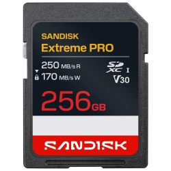 闪迪 256G SD卡 相机内存卡 数码相机存储卡 至尊超极速 读速250MB/s 256GB