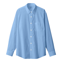 MUJI 無印良品 AC234C6S 水洗平纹纯棉长袖衬衫