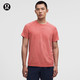 lululemon 丨Metal Vent Tech™ 男士运动短袖 T 恤 LM3FG2S 炽樱橙/都市沙棕 M