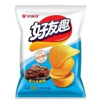 好丽友 好有趣 薯片 超值嗨享装 多汁牛排味 125g