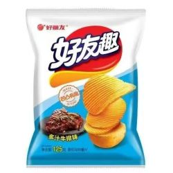 好丽友 好有趣 薯片 超值嗨享装 多汁牛排味 125g
