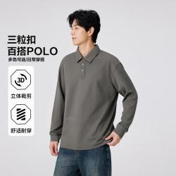 gxgjeans 男士长袖POLO衫 J26K241012