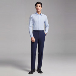 雅戈尔 VCSX313034FWA 混纺抗皱 藏青 35 男士休闲裤