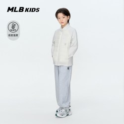 MLB 儿童官方男女童精致刺绣LOGO休闲纯色束脚长裤卫裤26秋季新款