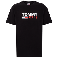 TOMMY HILFIGER 美式休闲字母旗标印花纯棉合身男士T恤