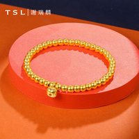 移动端：谢瑞麟 柿柿如意古法黄金手链金珠足金手串计价YX178