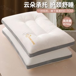 都市丽人 颈椎专用枕头助睡眠成人家用护颈低枕学生宿舍单人一只装