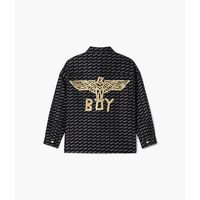 移动端:BOY LONDON BOYLONDON秋季情侣款外套满印潮流长袖衬衫N21900