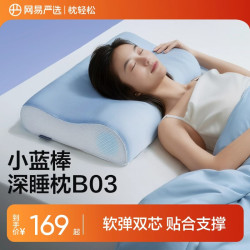 网易严选 0压记忆棉宿舍枕波浪枕头枕芯B01航空系列慢回弹双区呵护颈椎 B03 单枕套60*40*10/12