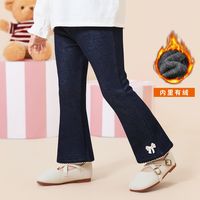 嫒宝时 Hercastlè 巴黎嫒宝时 Hercastle女童喇叭裤春秋季中小童仿牛仔休闲修身长裤儿童裤子