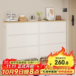 厨事优 钢制门口入户柜鞋柜收纳架一体靠墙家用大容量简约玄关多层置物柜