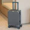 万茂16寸春秋航空行李箱女小型轻便20×30×40旅行可登机箱廉航男迷你 深灰色 16英寸 20*30*40尺寸