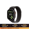 苹果 Watch Ultra 3 智能手表 GPS+蜂窝版 49mm 黑色钛金属表壳 木炭色野径回环表带 M/L