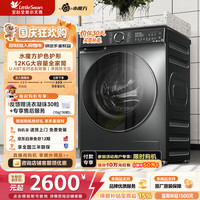 小天鹅 水魔方系列 TG120V618PLUS 滚筒洗衣机 12kg 金属钛