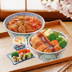 吉野家 炙烧豚香鸡肉4件套双人餐