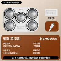 志高 壁挂式灯暖浴霸挂壁式浴霸挂墙式卫生间浴室免打孔风暖取暖器