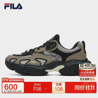 斐乐 男鞋老爹鞋运动鞋2025冬鞋子飓风鞋黑色休闲鞋