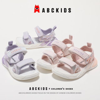 ABCKIDS ABC KIDS女童凉鞋24夏季新款时尚软底沙滩鞋中大童防滑休闲鞋学生