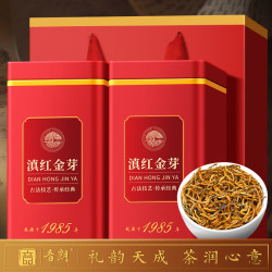 音朗 茶叶红茶特级滇红金芽2026新茶云南凤庆金丝茶中秋礼盒送领导500g