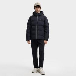 斐乐 男装运动羽绒服男士时尚简约基础百搭保暖连帽羽绒服外套