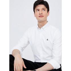 navigare 意大利小帆船 秋季时尚净色衬衣男士长袖衬衫