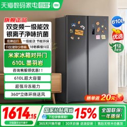 米家 BCD-610WKMP 610L对开门 全域抗菌净化 冰箱