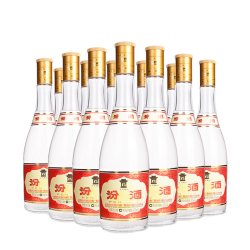 汾酒 黄盖玻汾 53%vol 清香型白酒 475ml*12瓶 整箱装