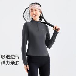 拓路者 女款秋季套头长袖T恤户外运动内搭高弹上衣女装