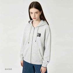 Champion 秋季男女同款拉链卫衣外套连帽休闲开衫美式潮流