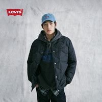 Levi's 26年冬季新款男士美式复古休闲轻薄飞行员夹克羽绒服 黑色 M