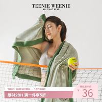 TEENIE WEENIE 小熊刺绣纯棉浴巾2026新款全棉男女成人毛巾吸水家用夏天夏季 绿色