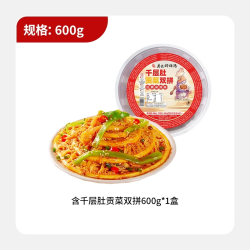 廖记棒棒鸡 冷吃千层肚贡菜双拼  600g