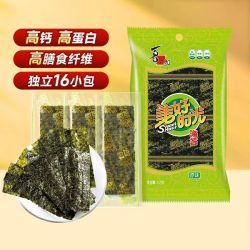 美好时光 经典原味海苔片即食紫菜包饭寿司材料儿童零食小吃 16包