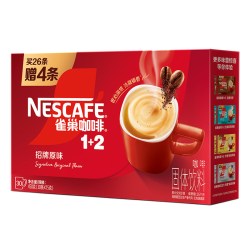 雀巢 1+2 即溶咖啡饮品 原味 30条 450g