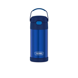 THERMOS 膳魔师 FUNTAINER 真空隔热 蓝色 355ml 吸管儿童水瓶