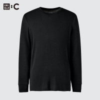 优衣库 HEATTECH EXTRA WARM 9%羊绒 黑色 M 保暖内衣