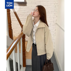 唐狮 女休闲外套 浅卡其色/01款 S