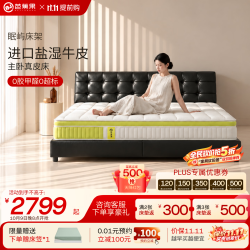 芭蕉果 眠屿头层牛皮大床主卧家具轻奢