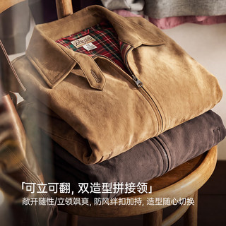 马登 美式复古灯芯绒翻领夹克 焦糖色 M