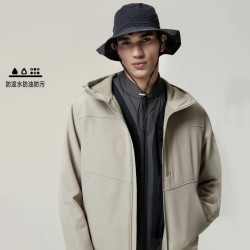 杰克琼斯 AIZAWA联名 男装保暖棉服外套