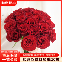 如意 玫瑰花20枝如意基地鲜切花插花花束如意基地源头直发