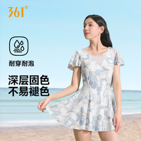 361° 女士连体泳衣 青调象韵 M码