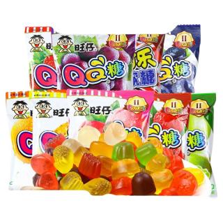旺旺 旺仔QQ糖40包休闲小零食软糖果汁糖水果糖儿时小吃网红分享橡皮糖