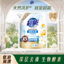 超能 洁净柔护洗衣液 1kg 自然清香