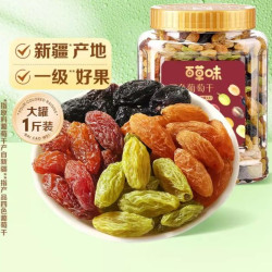 百草味 四色葡萄干 500g