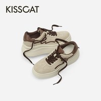 KISSCAT [拿破仑]7cm厚底德训长腿鞋2026年秋季新品德训鞋女