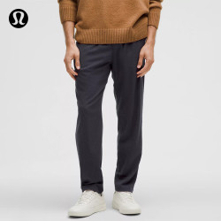 lululemon 丨ABC 男士法兰绒松紧腰长裤 LM5AYSS 杂色夜幕黑 S