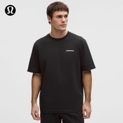 lululemon 丨Heavyweight男士短袖T恤*文字徽标 速干芯吸 LM3GDCS 黑色 M