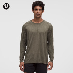 lululemon 丨Metal Vent Tech™ 男士运动长袖 T 恤 LM3FHKS 深林绿/柏树绿 M