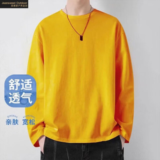 真维斯户外运动 精梳棉 黑色 M 长袖T恤